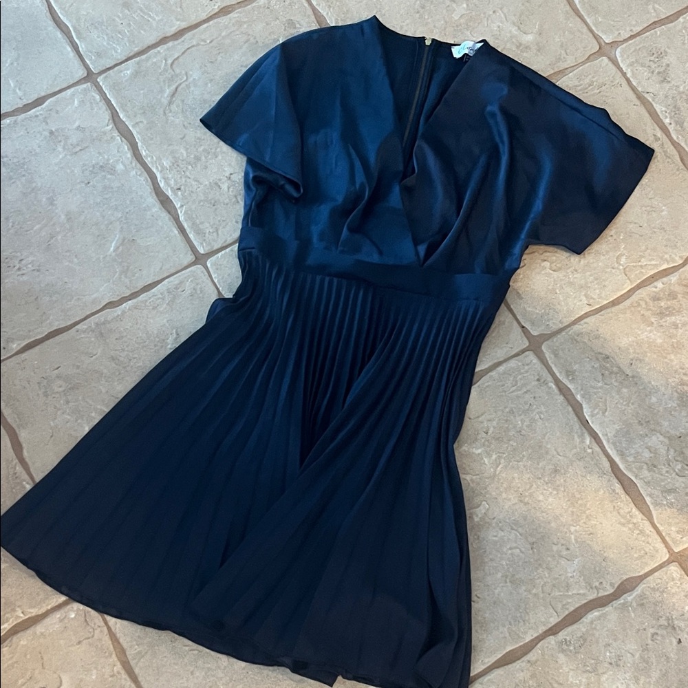 Closet Elegant Navy Mini Dress